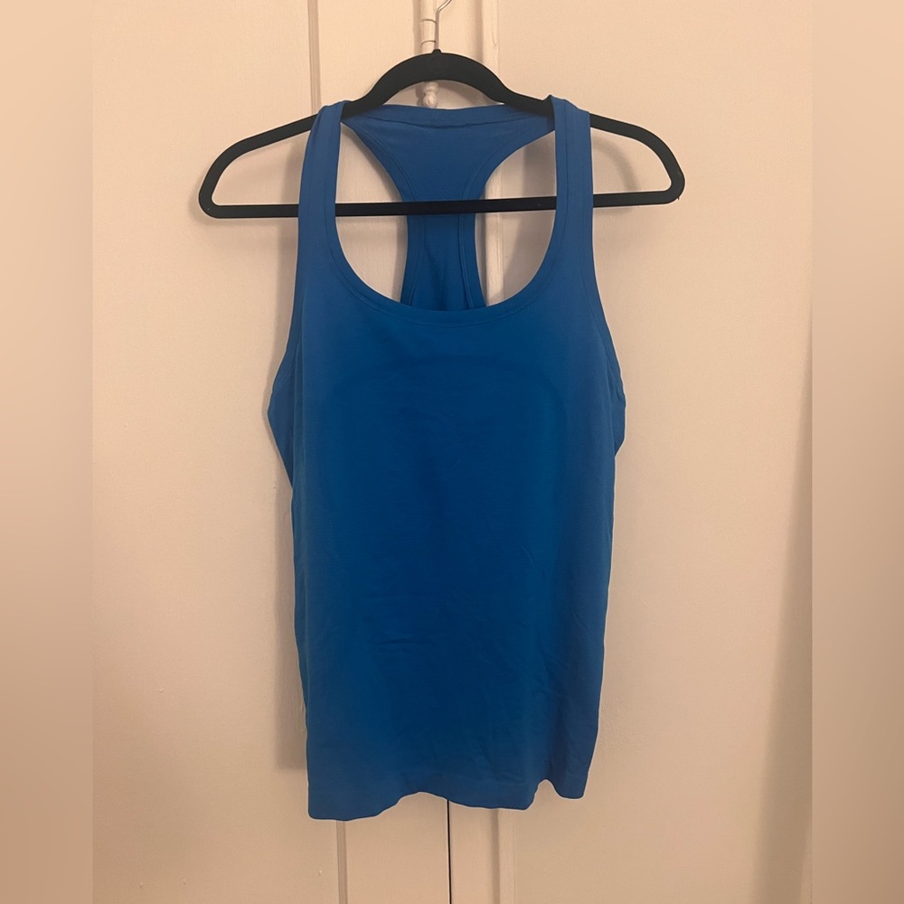 LULULEMON Symphony Blue Swiftly Tech Tank Top Size: 10